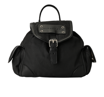 Small Backpack, &pound;350, Handbags, Black, Canvas, Front view